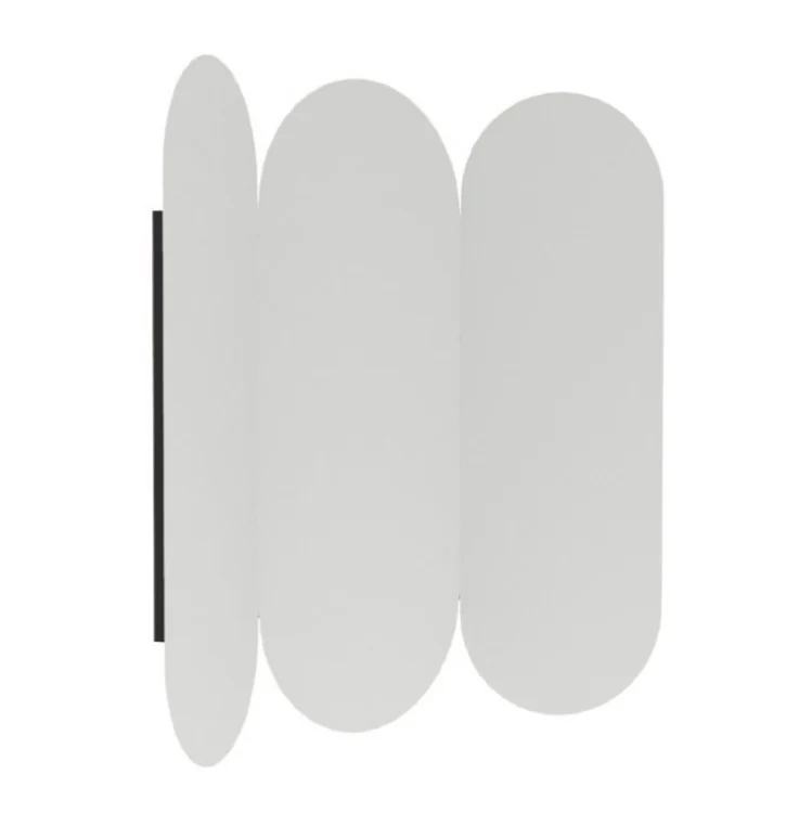 Зеркало, Scarabeo, Mirror, Trino T, 3 овальные части, шгв 800*160*750, без подсветки