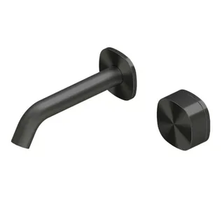 Смеситель для раковины, Quadro design, Super, настенный встраиваемый, цвет-цвет-Black gold PVD — иконка