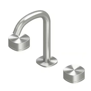 Смеситель для раковины, Quadro design, Super, на раковину/столешницу, цвет-Steel Brushed