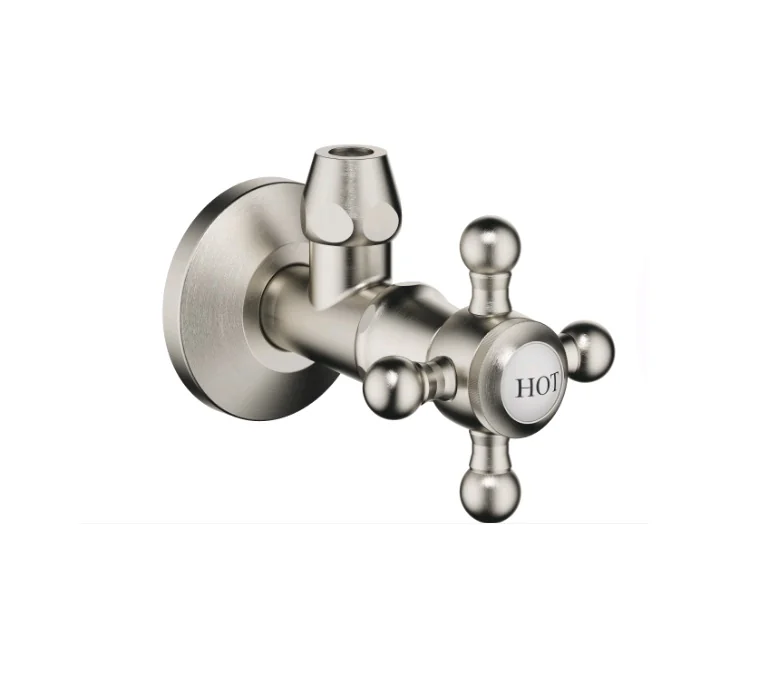 Вентиль, Dornbracht, Madison, угловой, 1/2", HOT, цвет-платина матовая