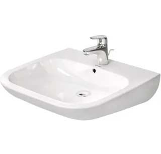 Раковина, Vital, Duravit, D-Code, шгв 600*555*155, отверстия для смесителя-1, цвет-белый — иконка