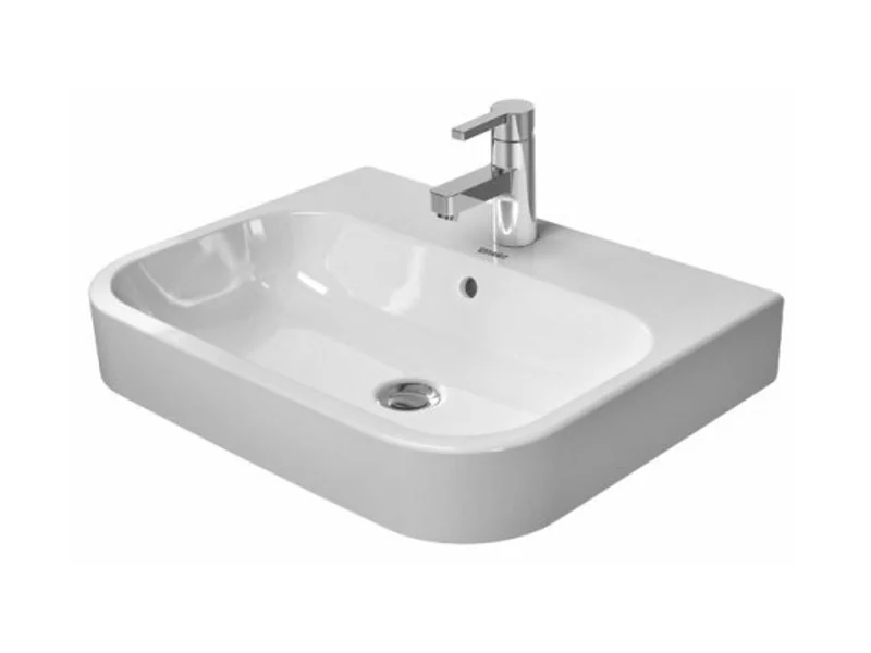 Раковина, Duravit, Happy D.2, шгв 600*460*170, отверстия для смесителя-1, цвет-белый
