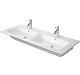 Раковина, Duravit, ME by Starck, двойная, шгв 1300*490*180, отверстия для смесителя-1, цвет-белый шелковисто-матовый — иконка