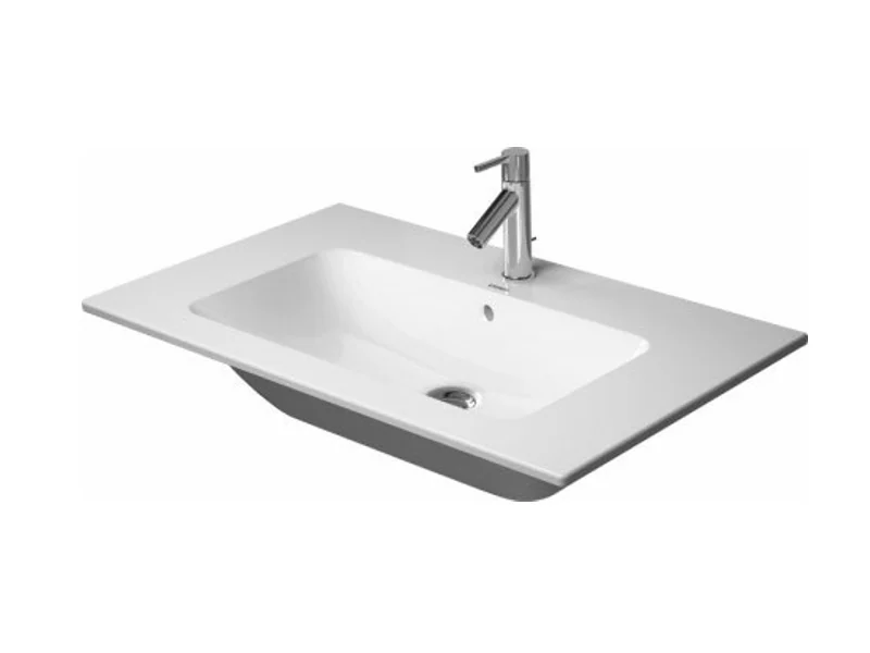 Раковина, Duravit, ME by Starck, шгв 830*490*180, отверстия для смесителя-отсутствуют, цвет-белый