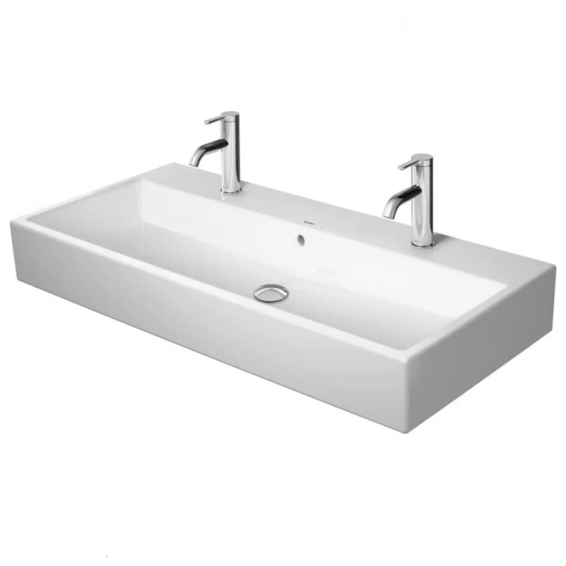 Раковина, Duravit, Vero Air, шгв 1000*470*170, шлифованная, отверстия для смесителя-2, цвет-белый