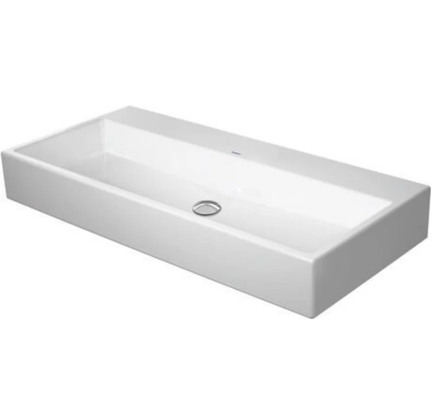 Раковина, Duravit, Vero Air, шгв 1000*470*170, шлифованная , отверстия для смесителя-отсутствуют, цвет-белый