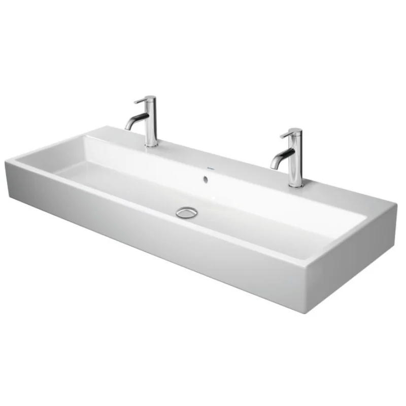 Раковина, Duravit, Vero Air, шгв 1200*470*165, шлифованный, отверстия для смесителя-2, цвет-белый