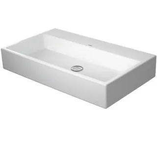 Раковина, Duravit, Vero Air, шгв 800*470*165, шлифованная, отверстия для смесителя-отсутствуют, цвет-белый