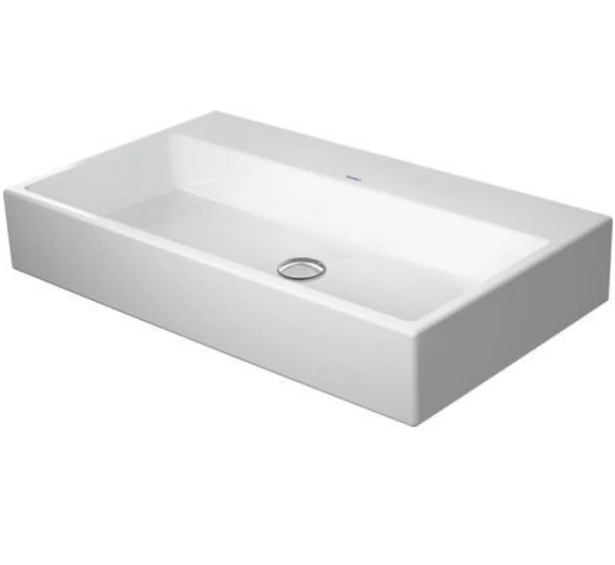 Раковина, Duravit, Vero Air, шгв 800*470*165, шлифованная, отверстия для смесителя-отсутствуют, цвет-белый