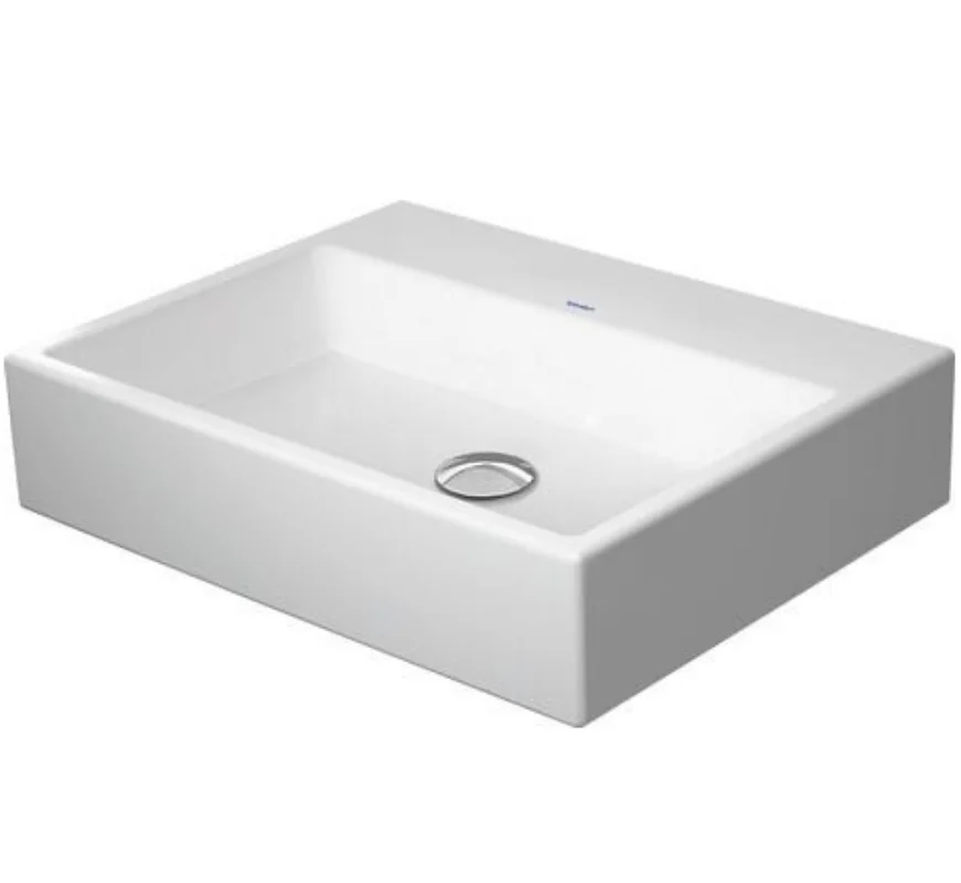 Раковина, Duravit, Vero Air, шлифованная, шгв 600*470*165, отверстия для смесителя-отсутствуют, цвет-белый