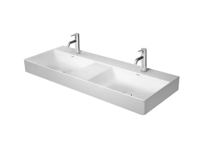 Раковина, Duravit, DuraSquare, шгв 1200*470*145, отверстия для смесителя-отсутствуют, цвет-белый
