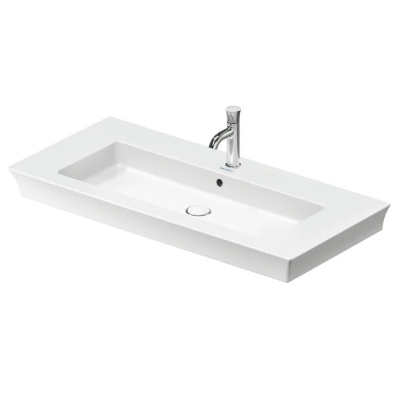 Раковина, Duravit, White Tulip, шгв 1055*490*155, отверстия для смесителя-1, цвет-белый