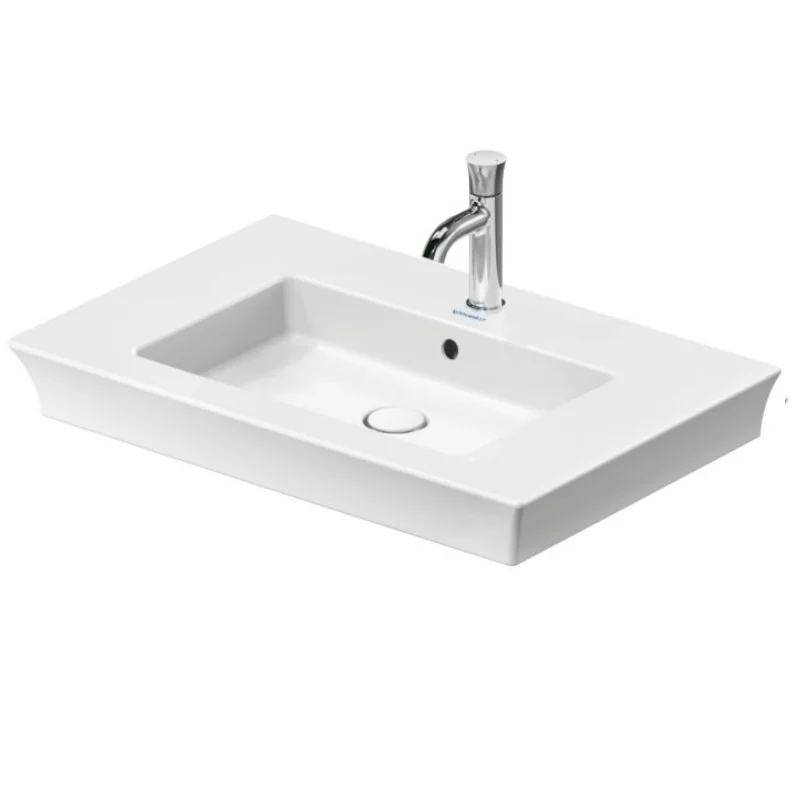 Раковина, Duravit, White Tulip, шгв 750*490*155, отверстия для смесителя-1, цвет-белый