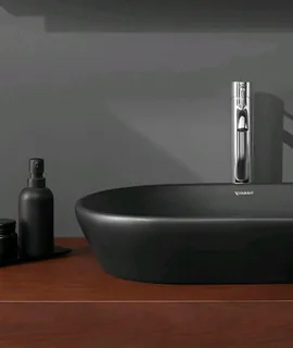 Раковина, Duravit, D-Neo, шгв 400*400*120, отверстия для смесителя-отсутствуют, цвет-антрацит матовый