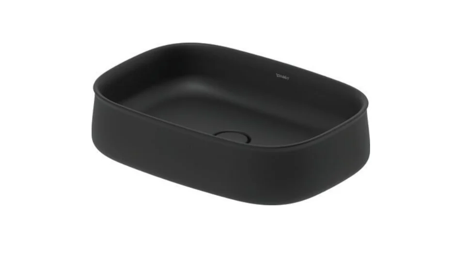 Раковина, Duravit, Zencha, шгв 550*390*135, отверстия для смесителя-отсутствуют, цвет-антрацит матовый