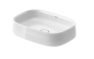 Раковина, Duravit, Zencha, шгв 550*390*135, отверстия для смесителя-отсутствуют, цвет-белый шелковисто-матовый — иконка