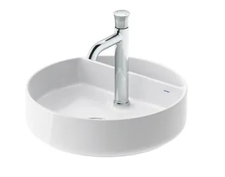 Раковина, Duravit, Bento Starck Box, шгв 460*460*140, отверстия для смесителя-1, HygieneGlaze, цвет-белый шелковисто-матовый (White Satin Matt)