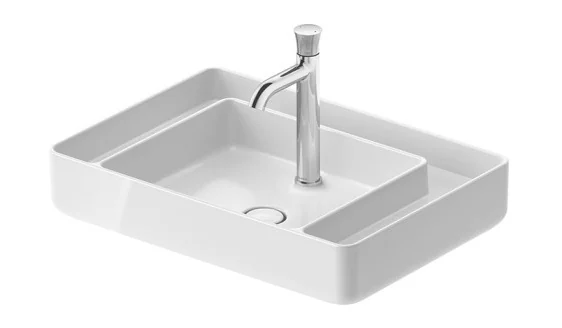 Раковина, Duravit, Bento Starck Box, шгв 650*460*145, отверстия для смесителя-1, HygieneGlaze, цвет-белый