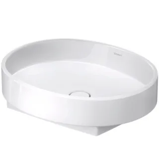 Раковина, Duravit, Balcoon, шгв 550*550*145, отверстия для смесителя-отсутствуют, DuraShield, цвет-белый матовый