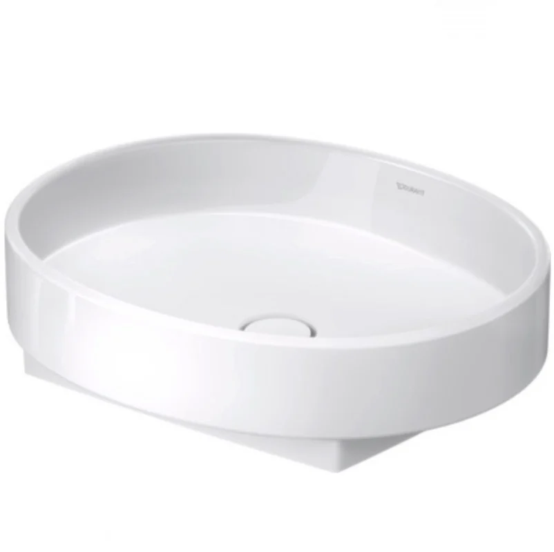 Раковина, Duravit, Balcoon, шгв 550*550*145, отверстия для смесителя-отсутствуют, DuraShield, цвет-белый матовый
