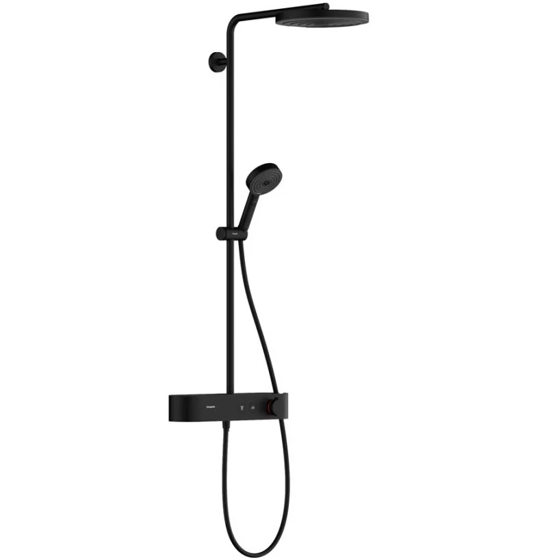 Душевая стойка, Hansgrohe, Pulsify S, цвет-черный матовый