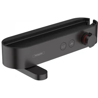 Смеситель для ванны и душа, Hansgrohe, ShowerTablet Select, с полочкой из матового черного пластика, цвет-черный матовый — иконка