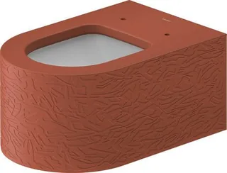 Унитаз, Duravit, Millio, Pattern, подвесной, шгв 380*570*400, цвет-Корица матовая