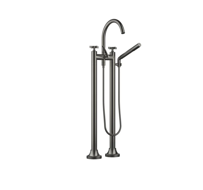 Смеситель для ванны и душа, Dornbracht, Vaia, напольный, цвет-Dark Platinum сатинированная