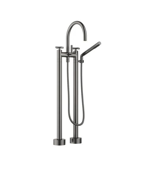 Смеситель для ванны и душа, Dornbracht, Tara, напольный, цвет-Dark Platinum сатинированная