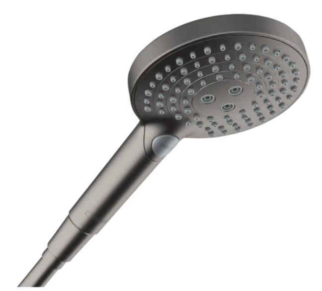 Ручной душ, Hansgrohe, Raindance Select S, 120, цвет-шлифованный чёрный хром
