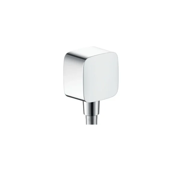 Шланговое подсоединение, Hansgrohe, Fixfit, с клапаном обратного тока, цвет-хром