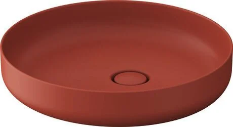 Раковина, Duravit, DuroCast, UltraResist, шгв 460*460*130, отверстия для смесителя-отсутствуют, цвет-Корица матовая
