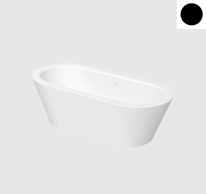 Ванна, Bette, BetteStarlet Oval Silhouette, шгв 1750*800*420, BetteGlasur® Plus, цвет-Ebony