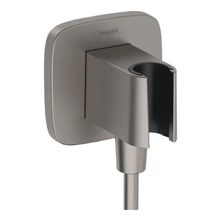 Шланговое подсоединение, Hansgrohe, FixFit Q, цвет-шлифованный чёрный хром