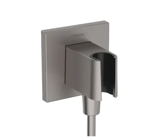 Шланговое подсоединение, Hansgrohe, Fixfit E, цвет-шлифованный чёрный хром