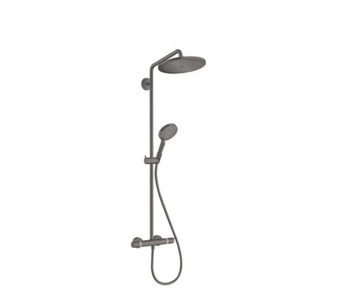 Душевая стойка, Hansgrohe, Croma Select S, цвет-шлифованный черный хром