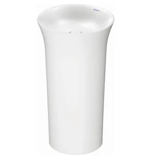 Раковина, Duravit, White Tulip, шгв 500*500*900, отверстия для смесителя-отсутствуют, подключение к полу, цвет-белый