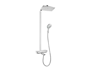 Душевая стойка, Hansgrohe, Raindance E, цвет-белый/хром