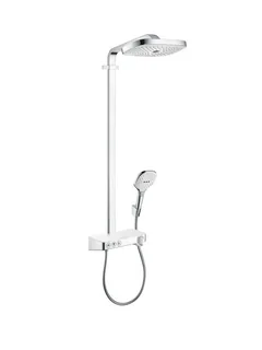 Душевая стойка, Hansgrohe, Raindance Select E, цвет-белый/хром