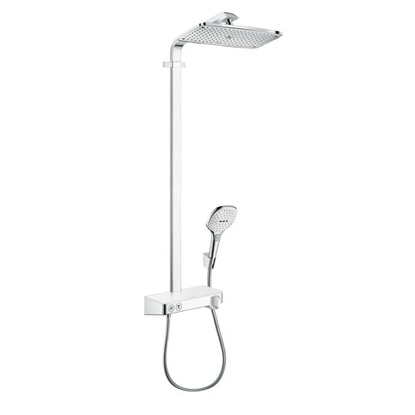 Душевая стойка, Hansgrohe, Raindance E, цвет-белый/хром