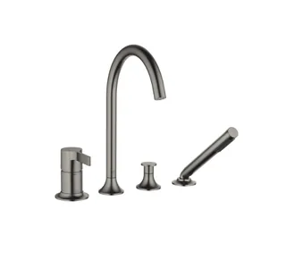 Смеситель для ванны и душа, Dornbracht, Vaia, на борт ванны, цвет-Dark Platinum сатинированная