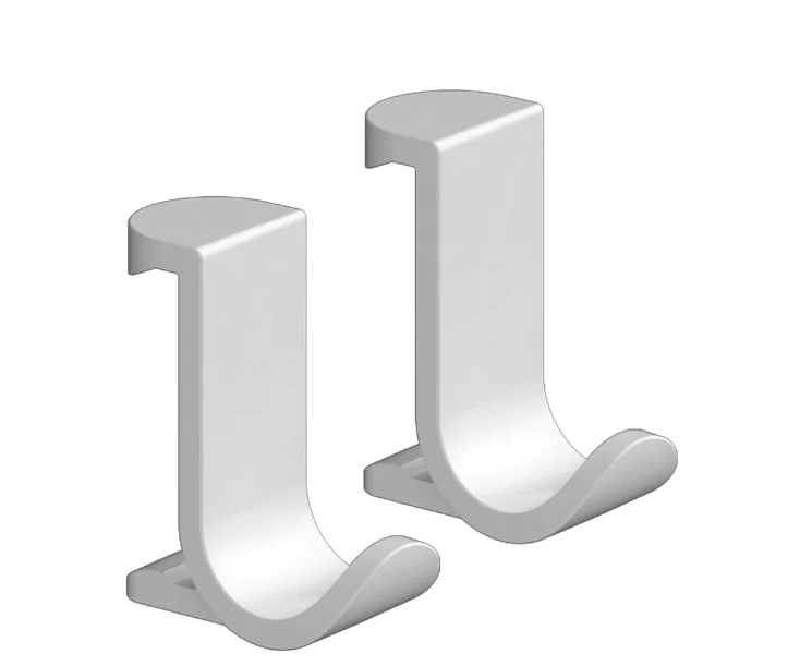Крючок, Hansgrohe, WallStoris, шгв 18*32*39, цвет-белый матовый, в комплекте-2 шт.