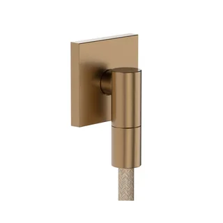 Шланговое подсоединение, Hansgrohe, Fixfit, с клапаном обратного тока, цвет-Brushed bronze