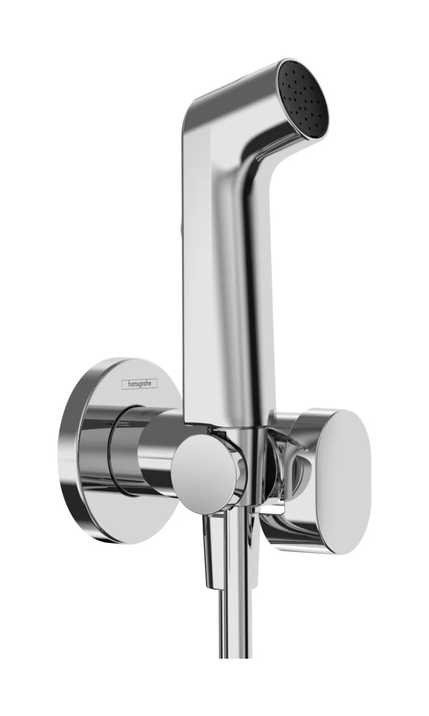 Гигиенический душ, Hansgrohe, S 1jet EcoSmart+, со смесителем, цвет-хром