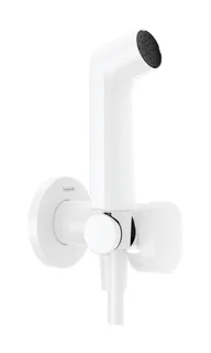Гигиенический душ, Hansgrohe, S 1jet EcoSmart+, со смесителем, цвет-белый матовый — иконка