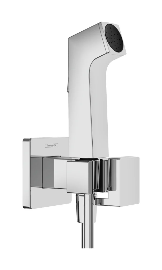 Гигиенический душ, Hansgrohe, E 1jet EcoSmart+, со смесителем, цвет-хром