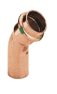 Угол HB 45° Profipress, c SC-Contur, 54 мм, медь — иконка