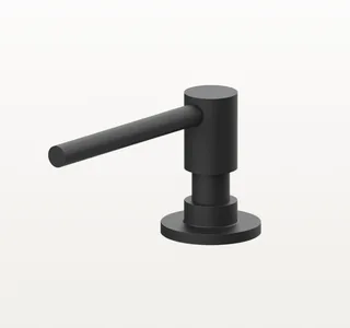 Дозатор для жидкого мыла, Gessi, Kitchen, шгв 45*129*65, цвет дозатора-черный матовый