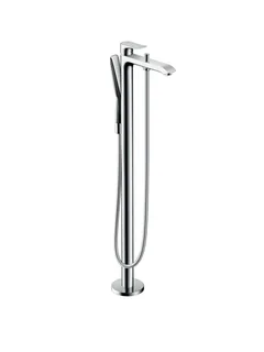 Смеситель для ванны и душа, Hansgrohe, Metris, напольный, цвет-хром