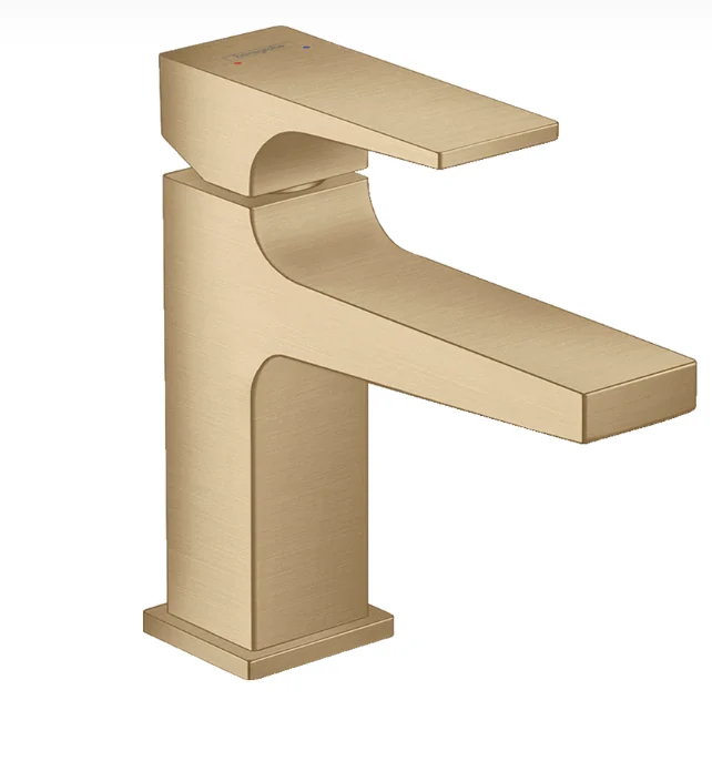 Смеситель для раковины, Hansgrohe, Metropol, цвет-шлифованная бронза
